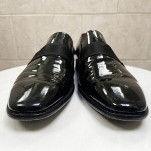 Hugo Boss Patent Leather Mellion Tuxedo Shoes Size 8.5 US